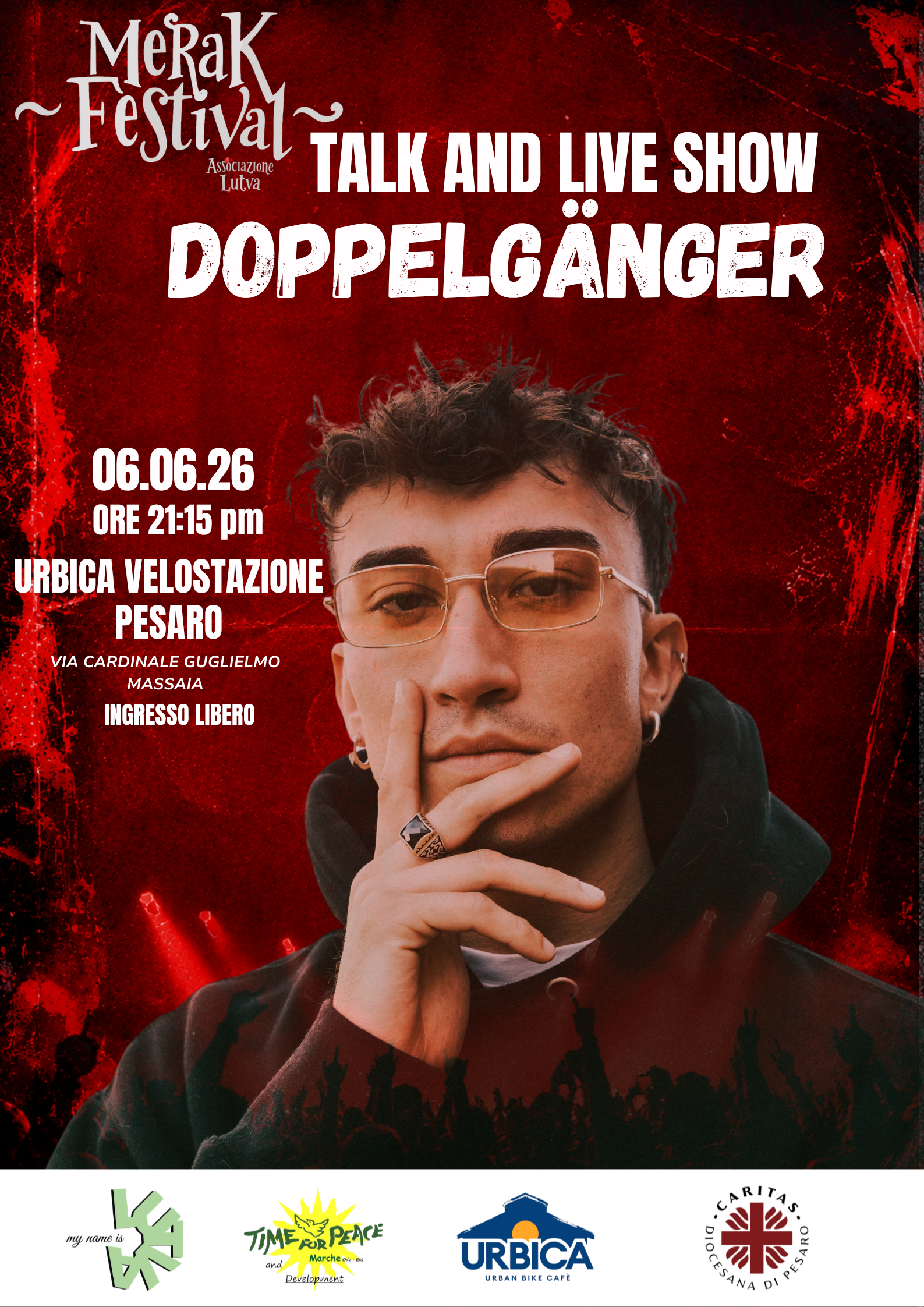 Doppelgänger Talk and live Show Pesaro